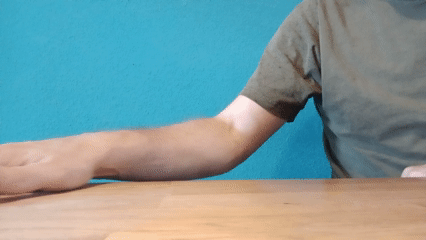Ollie on a fingerboard